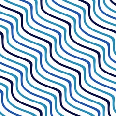 Vector seamless texture. Modern abstract background. Multicolored wave located diagonally.