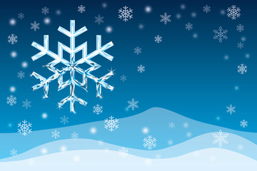 Snow into diamond on Christmas