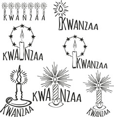 Fototapeta na wymiar Symbols of Kwanzaa