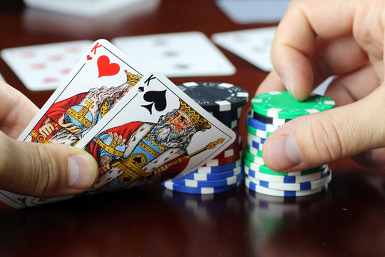 poker chips Cards