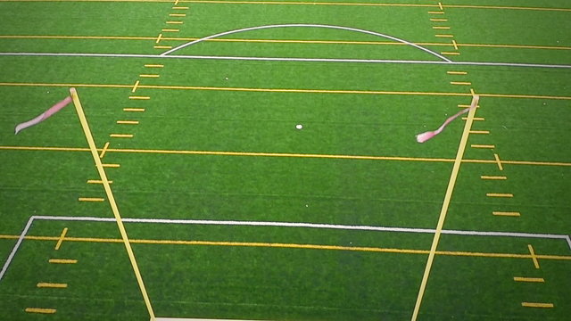 Detail of American Football Field Goal Post