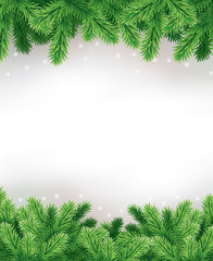 Fototapeta na wymiar traditional green christmas decorations 
