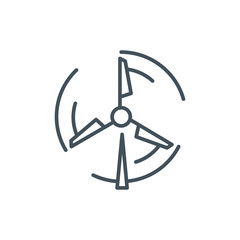 Wind mill, energy icon