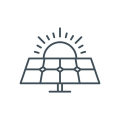 Solar power icon suitable for info graphics, websites and print
