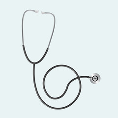 Realistic stethoscope in vector