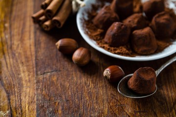 Truffles and ingredients