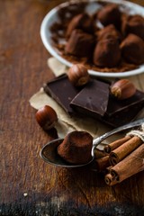 Truffles and ingredients