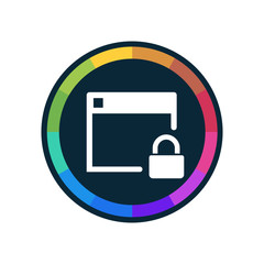 Obraz premium Colorful Web-Button