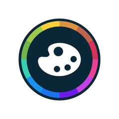 Fototapeta premium Colorful Web-Button 