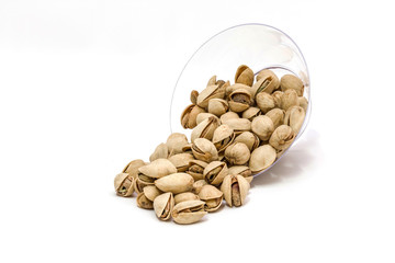 A group of pistachios