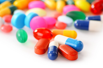Composition with variety of drug pills and dietary supplements