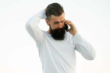 Man with mobile phone