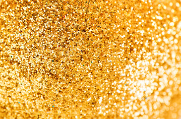 Defocused Bokeh twinkling lights Vintage background. Festive bac