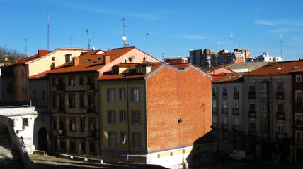 Fototapeta na wymiar Calles céntricas de Burgos, España 