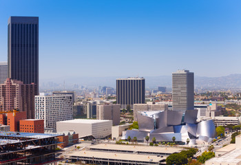 Beautiful cityscape view of LA from Town hall