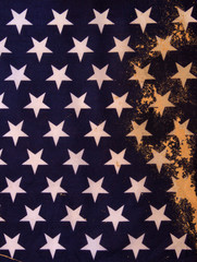 Closeup of American flag