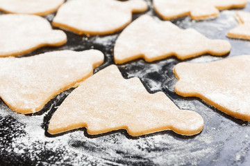 Christmas homemade gingerbread cookies