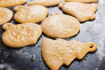 Christmas homemade gingerbread cookies