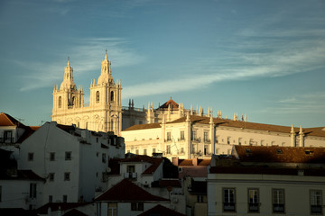 Fototapeta na wymiar The Church or Monastery of S‹o Vicente de Fora in Lisbon