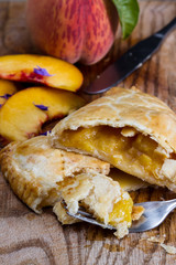 organic peach turnover