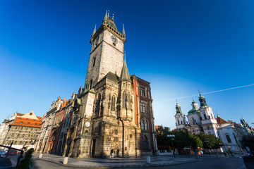 Fototapeta na wymiar 15 June 2014 : PRAGUE IN CZECH ,View from Prague OLD TOWN SQU