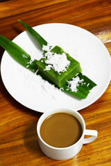 Thai dessert and coconut 