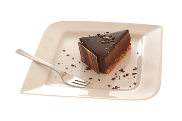 chocolate cake, served