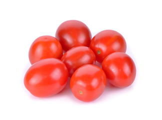cherry tomatoes isolated on a white background