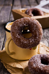 Traditional fried donut