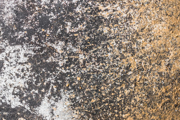 Abstract corroded black wallpaper grunge background iron rusty artistic wall peeling paint