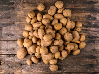 Potato Heap On Old Boards