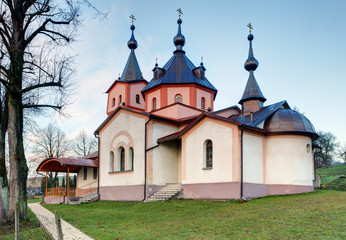 Fototapeta premium Monastery church of the Archangel Michael in Ladomirova