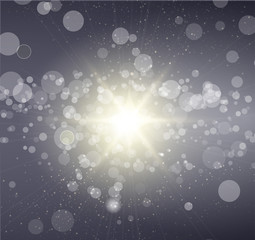 Glow gold light new year backgrouond