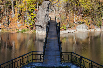 Bridge on Modre Lake in Poland © Artur Bogacki