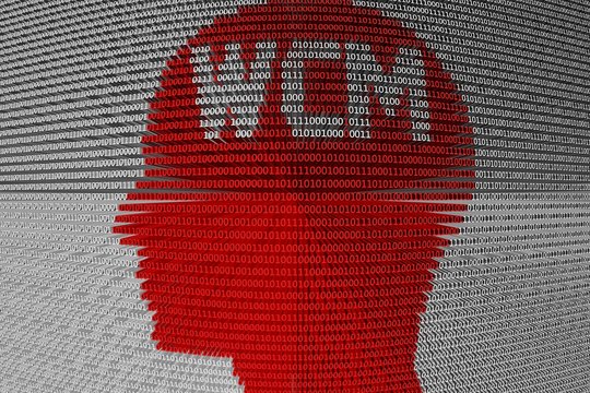 WCM presented in the form of binary code in the head