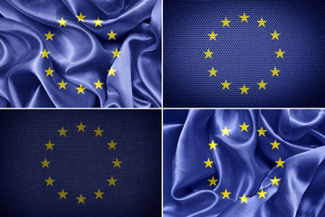 fabric flags of the European Union