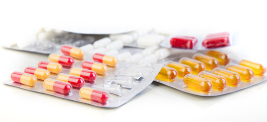Colorful  of medicine pill photo