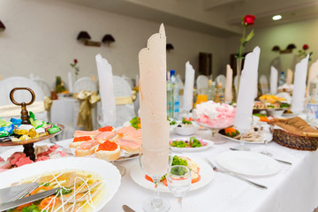 Served for a banquet table