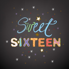 Sweet vector Sixteen