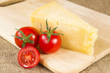 Parmesan cheese and tomatoes