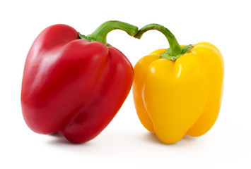 red and yellow paprika
