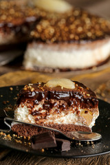 gâteau au chocolat poire chantilly