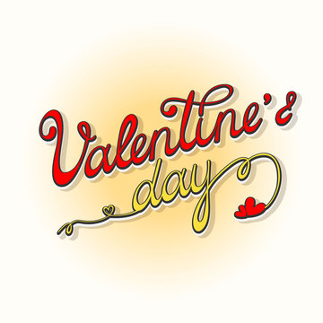Original hand lettering specially for Valentine's day