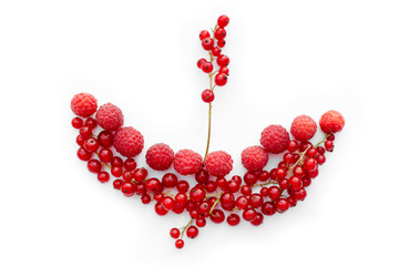 sailboat made from berries