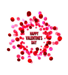 Text  greetings on Valentine's Day. vector love background  
