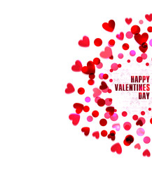Text  greetings on Valentine's Day. vector love background  
