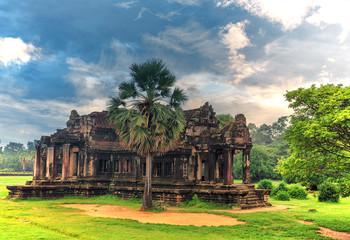 Angkor Wat - a giant Hindu temple complex in Cambodia