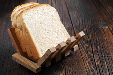 Slices of toast bread