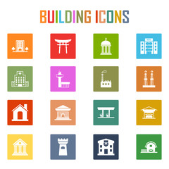 Building icons set.