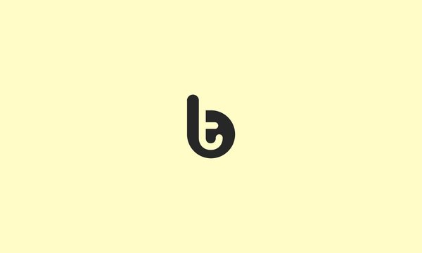initials letter tb or bt logo template